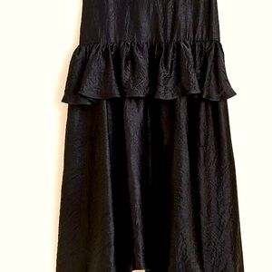 ruffle-tier midi skirt